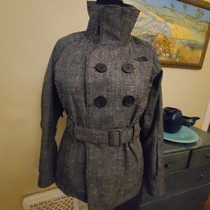 The North Face Hyvent Coat w/ Belt Tweed